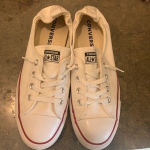 💋2 for $35 💋White converse sneakers, barely worn